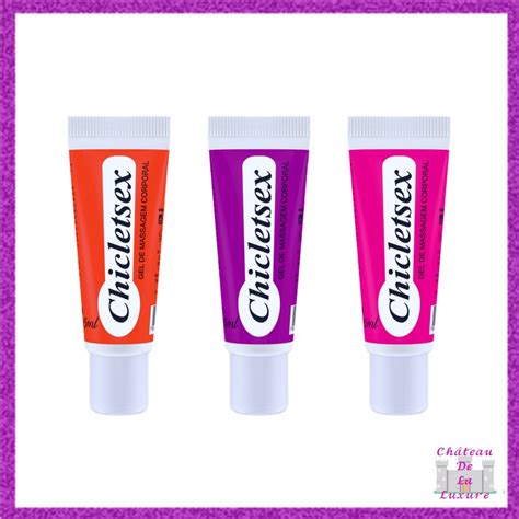 Gel Chicletsex Beijável Comestível Lubrificante Íntimo para Massagem Sexo Oral ML Sex Shop