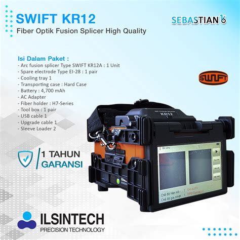 Jual Funsion Splicer Fiber Optik Ilsintech Swift KR12 FTTH Tool Kit