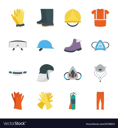 Personal Protective Equipment Icons Royalty Free Vector