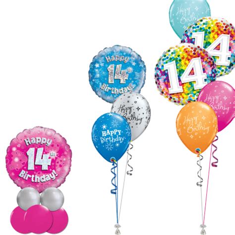 14th Birthday Balloons | Cardiff Balloons | Helium Balloons