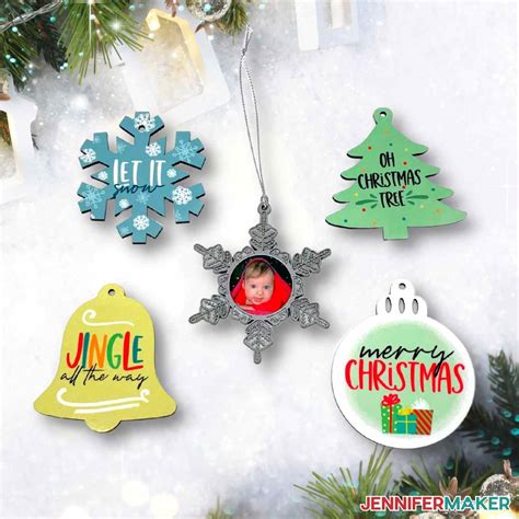 DIY Sublimation Ornaments: With Free Christmas Sublimation Designs! - Jennifer Maker