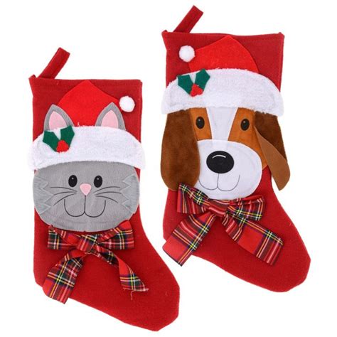 Christmas House Pet Stockings, 18" | Pet christmas stockings, Pet stockings, Cat christmas stocking