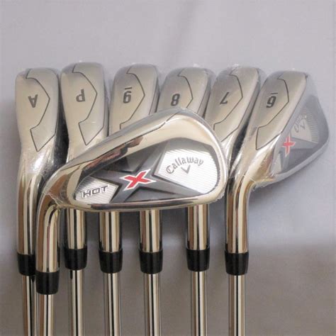 2019年 キャロウェイ X HOT 左 7本 5 9 Pw Aw XP85 R300 STL アイアンセット US仕様 Callaway エックス ホット アイアン 7本セット