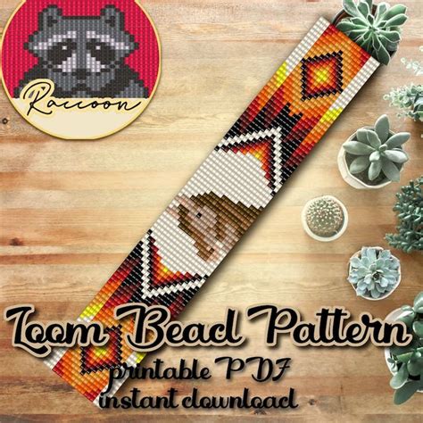 Stallion Of Prairie Loom Beading Pattern Bead Loom Bracelet Etsy