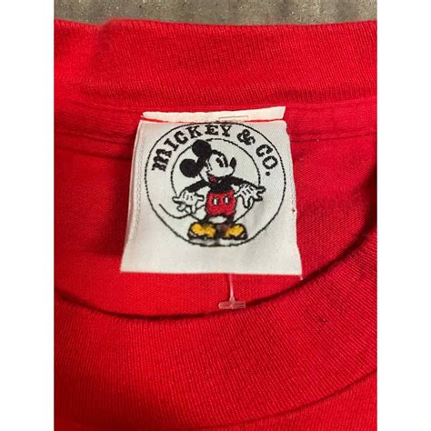 Vintage Rare Mickey Mouse Shadow T Shirt Gem