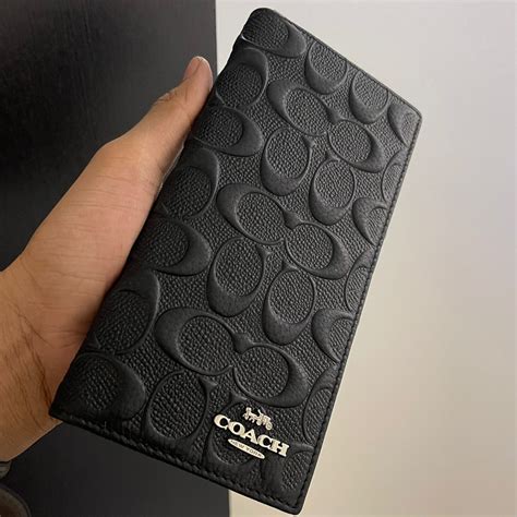 Buy Coach Embossed Leather Unisex Long Wallet - Online