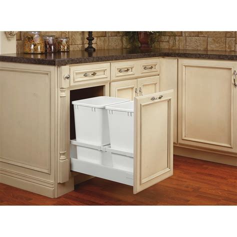 Rev A Shelf 35 Quart Undermount Double Trash Pull Out Waste Container