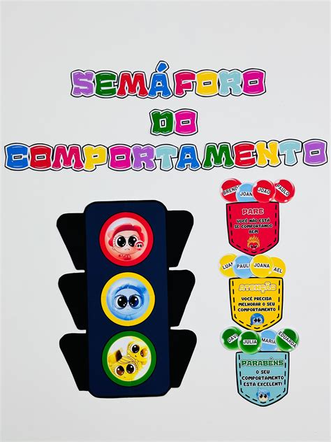 Semáforo do Comportamento Achadinhos Pedagógicos Hotmart