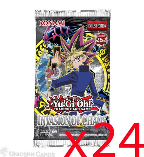 YuGiOh Invasion Of Chaos 25th Anniversary Edition Booster Packs X24