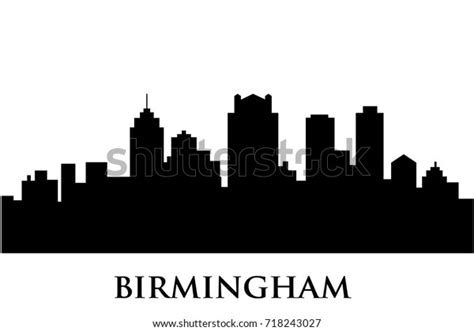 Birmingham Skyline Vector Stock Vector (Royalty Free) 718243027