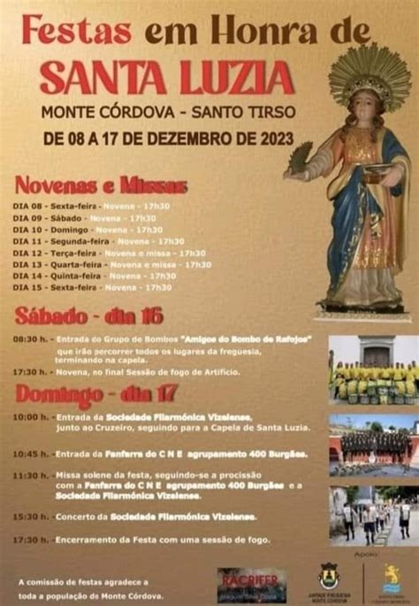 Festas Em Honra De Santa Luzia 2023 Santo Tirso