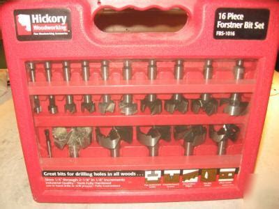 Forstner bit set, 16 piece forstner bit set, bit case