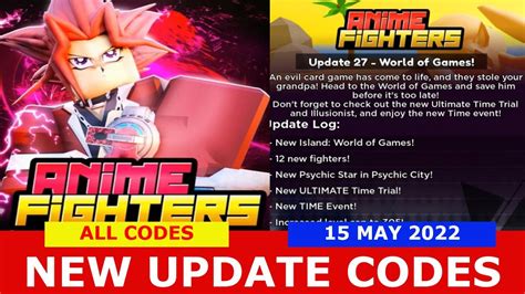 NEW UPDATE CODES UPD 27 X5 ALL CODES Anime Fighters Simulator