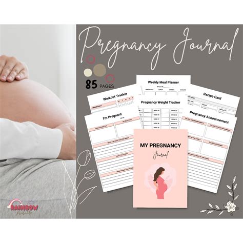 My Pregnancy Journal, [PDF] Printable Pregnancy Journal, Pregnancy ...