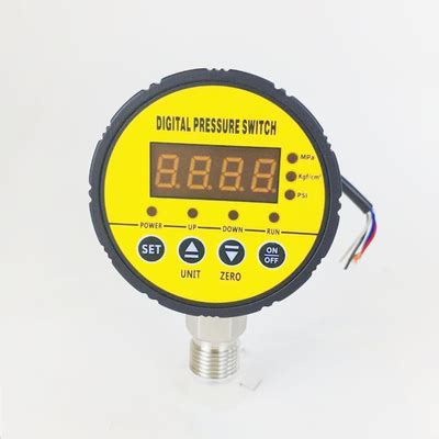 80mm Diameter Digital Pressure Gauge Intelligent Pressure Switch Controller