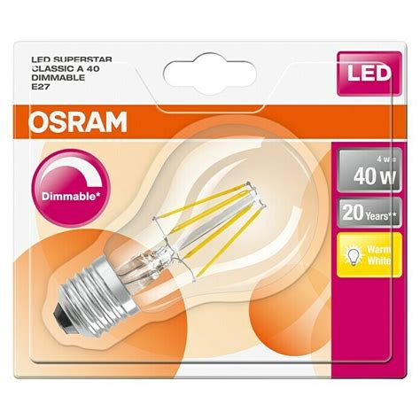 Osram Ledlamp Retrofit Classic A E Dimbaar Warm Wit Lm W