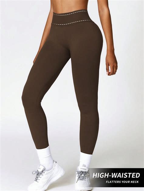 Yefecy Legging para Exercícios Recorte em V nas Costas para