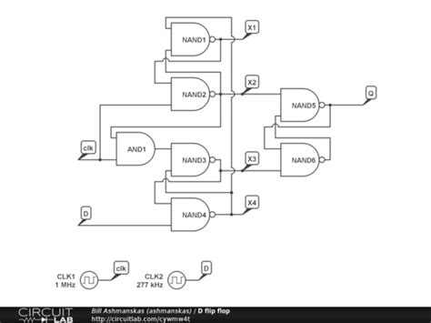 D Flip Flop Schematic Diagram - Circuit Diagram