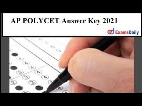 Ap Polycet Key Ap Polycet Answer Key Youtube