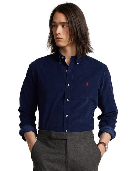 Polo Ralph Lauren Mens Classic Fit Corduroy Shirt Macys