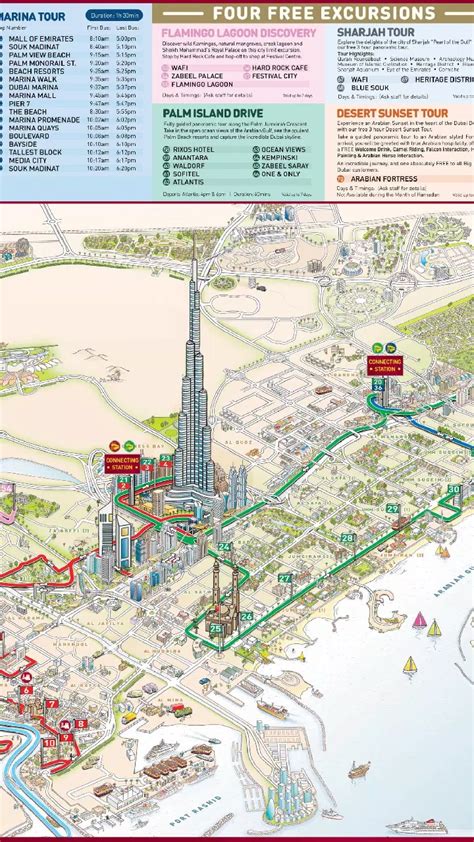 Map Of Dubai Bus Tour Hop On Hop Off Bus Tours And Big Bus 51 Off