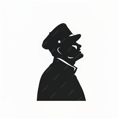 Premium Vector | A drawing of a man with a hat on his head