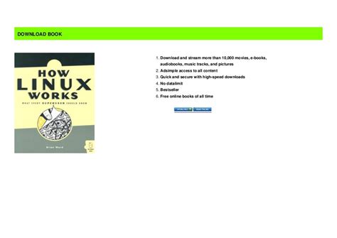 Best Selling How Linux Works What Every Superuser Should Know E