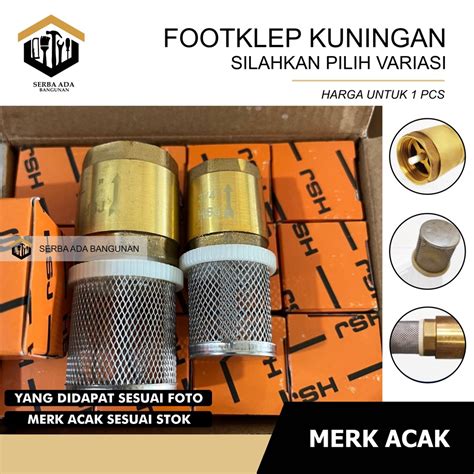 Jual Foot Klep Kuningan 1 2 3 4 1 Inch Foot Valve Tusen Klep