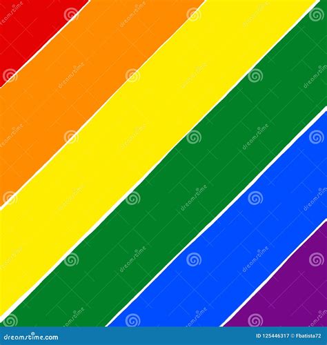 Rainbow Gay Pride Flag Symbol Of Sexual Minorities Gays And Lesbians Stock Illustration