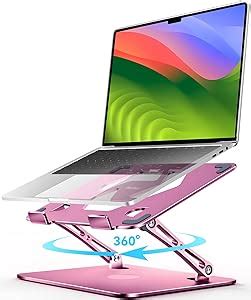 Amazon Ivoler Adjustable Laptop Stand With Rotating Base