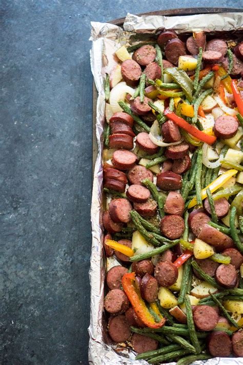 This Easy Sheet Pan Sausage And Vegetable Recipe Is A Fast Easy Dinner