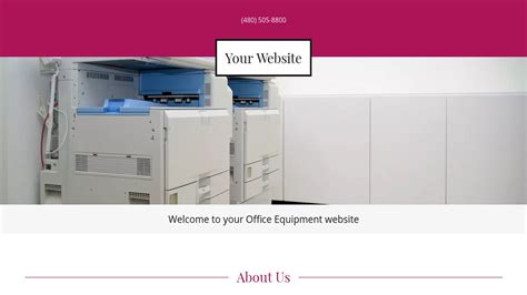 Office Equipment Website Templates Godaddy