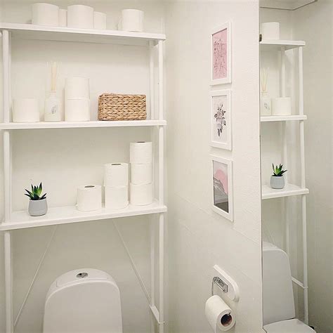 Over Toilet Ikea Bathroom Shelves Hemnes Bathroom Shelf Unit White