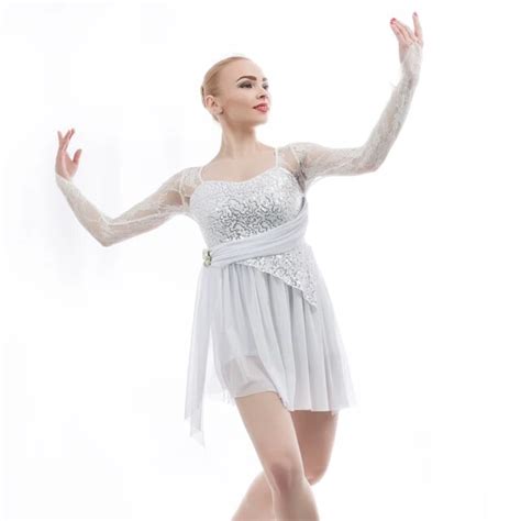 Women Lyricacontemporaryballet Stage Performance Dance Dresslace