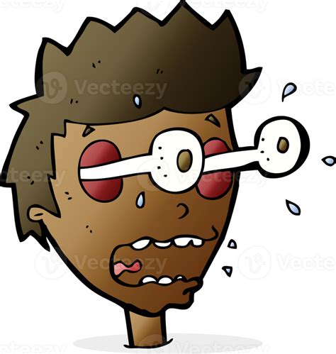 Cartoon Surprised Man With Eyes Popping Out 43396992 Png