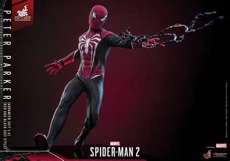 Hot Toys Marvel S Spider Man 2 Peter Parker Advanced Suit 2 0 Red