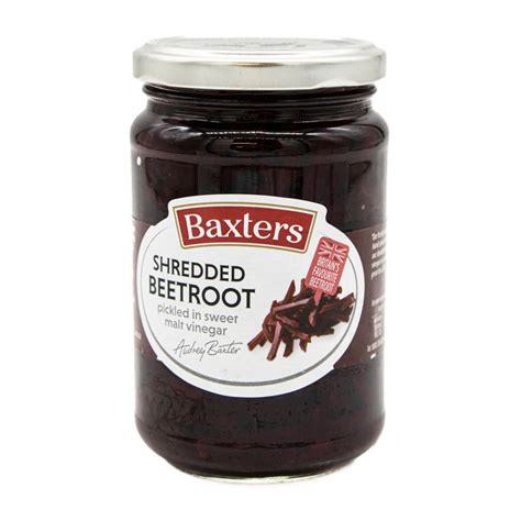 Baxters Shredded Beetroot 340g 340g From Baxters Motatos