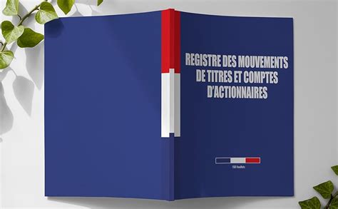 Amazon Fr Registre Des Mouvements De Titres Et Comptes Dactionnaires