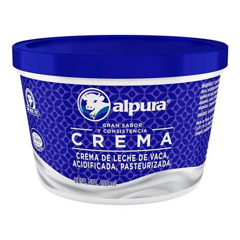 Crema Alpura ácida Regular 450 Ml Walmart