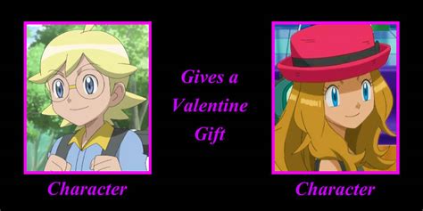 Clemont Gives A Valentine T To Serena By Firemufasa417 On Deviantart