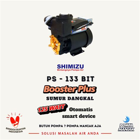 Jual Pompa Air Booster Shimizu Ps Bit Sumur Dangkal Otomatis