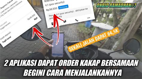 CARA MENJALANKAN DOUBLE ORDER BEDA APLIKASI LIVE ONBID MOTOVLOG