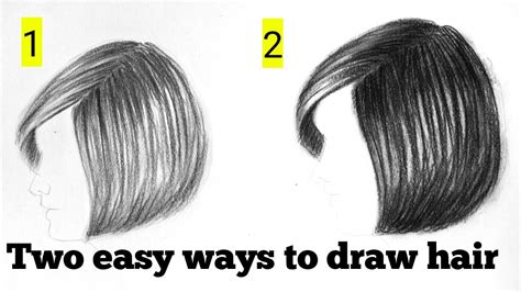 How To Draw Hair Forbeginners How To Draw Hair With Pencil YouTube