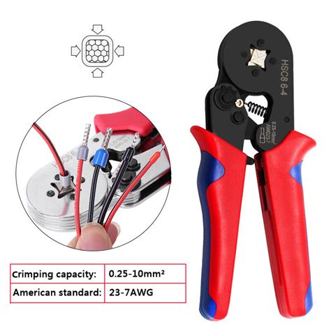 Bootlace Ferrule Crimper Pliers Ratchet Crimping Tool Set Mm