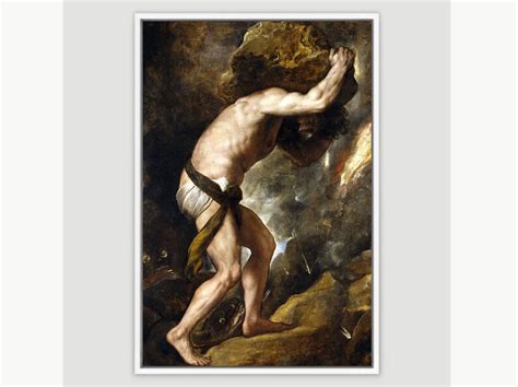 Sisyphus by Titian, Framed Canvas Print Wall Art Famous Art, Frame Large Wall Art, Vintage Art ...