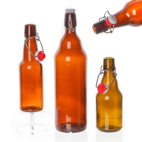 Ml Ml Ml Amber Beer Glass Bottle With Crown Lid China