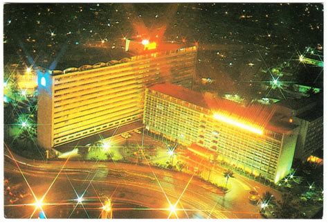 Indonesia Jakarta Hotel Indonesia at Night 1970s-1980s Postcard | Asia ...