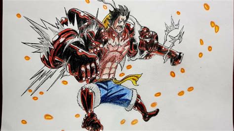 Drawing Luffy Gear Bounce Man One Piece Speed Drawing Time