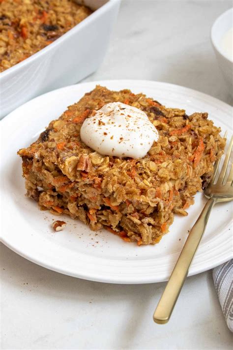 Carrot Cake Baked Oatmeal Stephanie Kay Nutrition