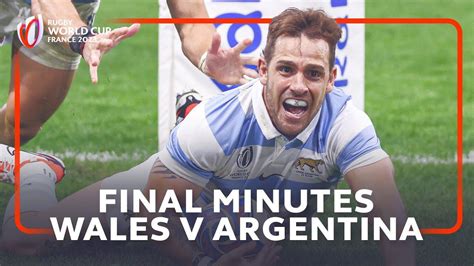 Final moments of Wales v Argentina